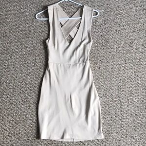 Lulu’s tan cocktail dress